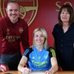 Leah Williamson signing